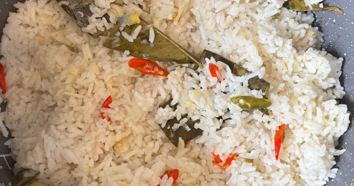 🎀 Nasi liwet ikan teri ricecooker 🎀