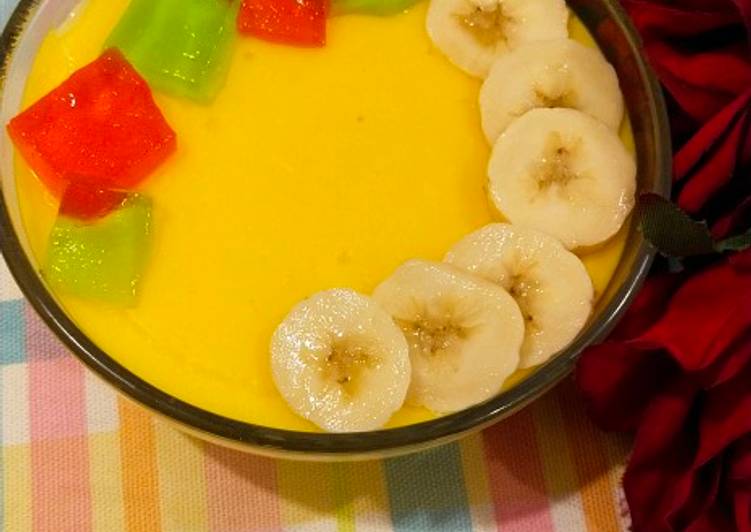 Fruits custard🍌🍎🍇