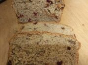 A picture of pumpkin cranberry bread
