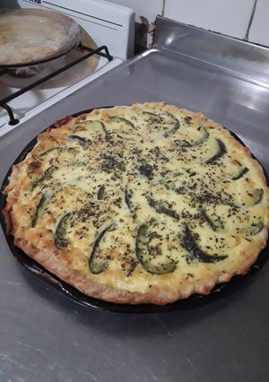 Una foto de Tarta de zapallitos y ricota