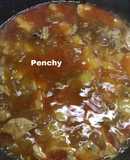 Magra con pimiento choricero en salsa