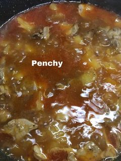 Una foto de Magra con pimiento choricero en salsa