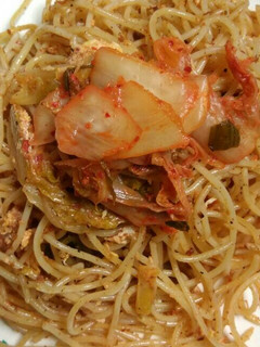 Foto resep Spaghetti Kimchi Goreng