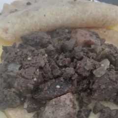 Una foto de Tacos de moronga