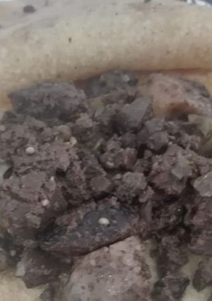 Una foto de Tacos de moronga