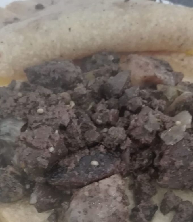Una foto de Tacos de moronga