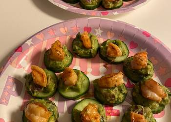Without Fail Prepare Recipe Guacamole Shrimp Cucumber Bites Delicious and Healthy