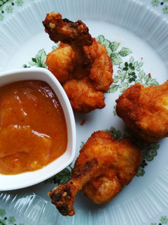 Lollipop őszibarackos chutneyval recept fotója