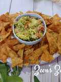 Barley Flour and Sage Nachos with Avocado Salsa