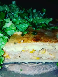 Una foto de Tarta de cebolla y choclo