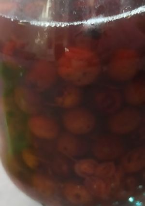 عکسی از دستور ترشی زالزالک