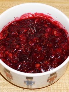 A picture of Cranberry sauce.