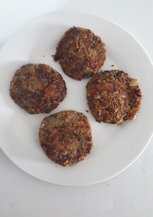 Una foto de Hamburguesas de lenteja🙌