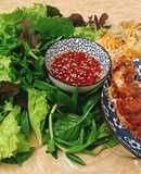 Cá diêu hồng chiên giòn cuốn bánh tráng