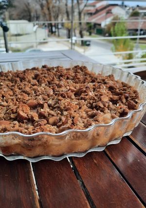 Una foto de Tarta de peras 🍐 con Crumble