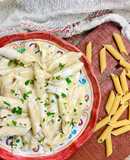 Quick and easy cheesy Penne Pasta