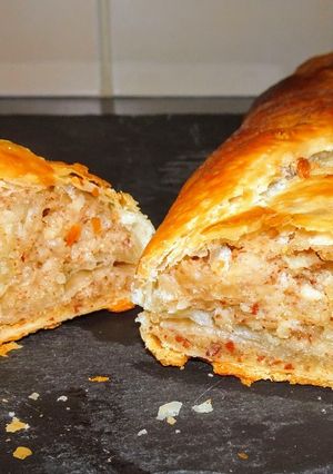 Une photo de "Galette" roulée à la frangipane (vegan)