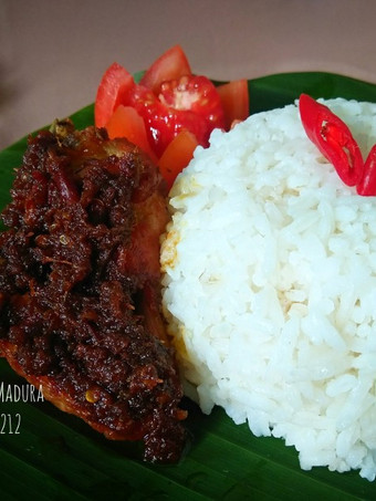 Resep Nasi Ayam Bumbu Hitam Madura Anti Gagal
