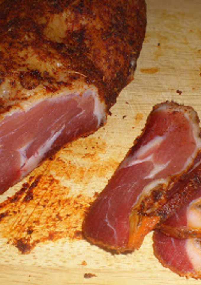Una foto de Jamón de pavo curado