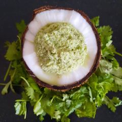 Coconut chutney A picture of Coconut chutney.