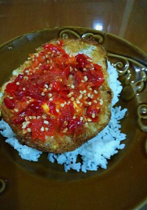 Foto resep Telur Mata Sapi pedas