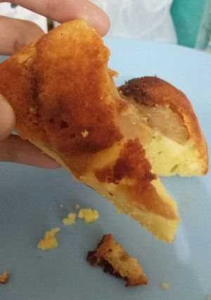 Foto resep Upside-down Apple and Cheese Cake (Kue Apel & Keju Teflon)
