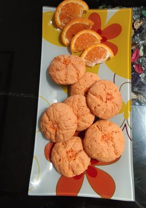 A picture of Orange cookies.