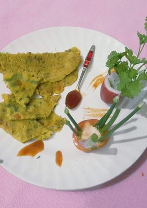 বেসনের ওমলেট(besaner omelette recipe in Bengali) রেসিপির প্রধান ছবি