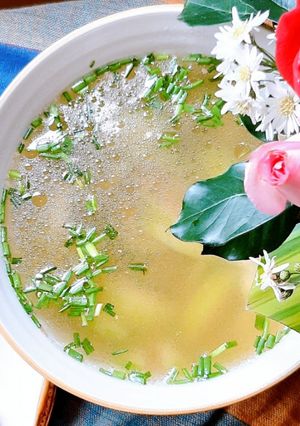 Hình của món Canh bí xanh nấu thịt xay.