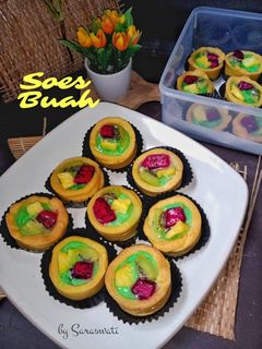 Foto resep Soes Buah Vla Pandan