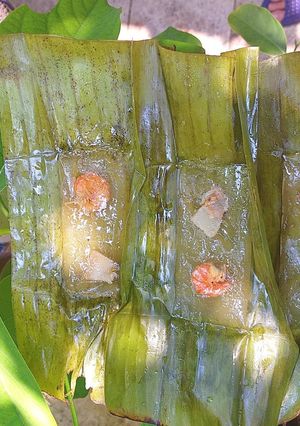 Hình của món Bánh bột lọc lá chuối.