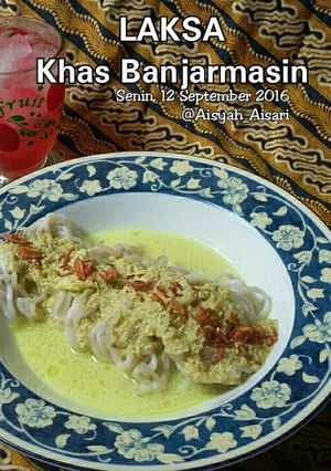 Foto resep Mie Laksa Khas Banjarmasin Kalimantan Selatan