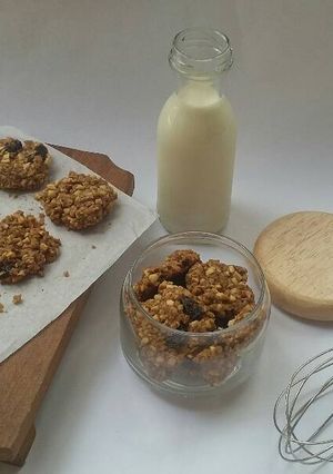 Foto resep Oatmeal cookies #postingrame2_kuekering