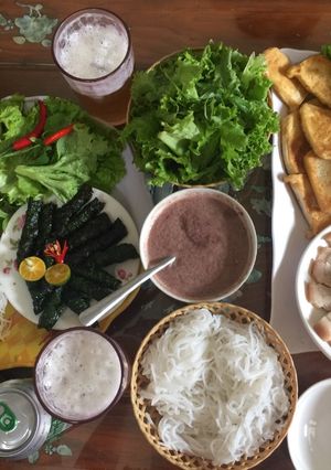 Hình của món Bún đậu mắm tôm.