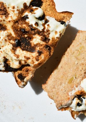 Una foto de Apple pudding