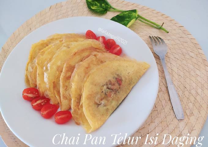 Resep Chai Pan Telur Isi Daging, Lezat