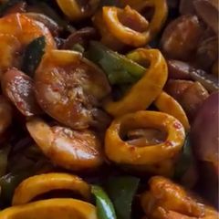 Sri Lankan Seafood Devilled A picture of Sri Lankan Seafood Devilled.