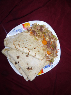 Roti da miyar kabeji ainihin hoton girkin