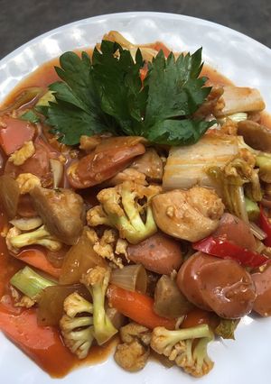 Foto resep Capcay merah