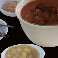 A picture of Cluster beans (Kothavarankaai) vaththal kuzhambu.