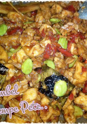 Foto resep Sambel Goreng Tahu Tempe Pete,, pedess+enakk