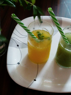 A picture of Cucumber mint cooler & Sweet lime cooler.