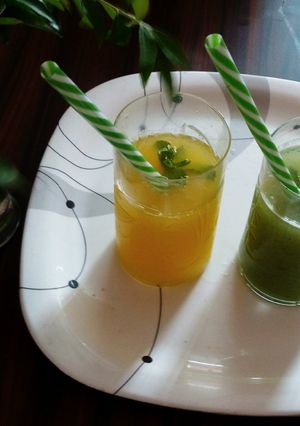 A picture of Cucumber mint cooler & Sweet lime cooler.