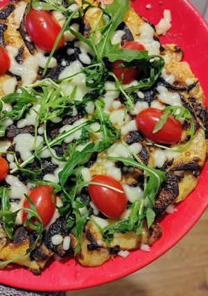 Zdjęcie przepisu Tortilla ziemniaczana z mozzarellą.