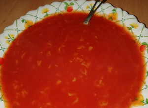 Igazi édes menzás paradicsomleves recept fotója