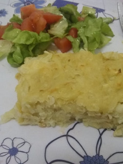 Una foto de Tortilla fácil de papa con queso