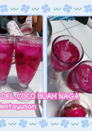 Foto resep Es Buah Naga Del Coco