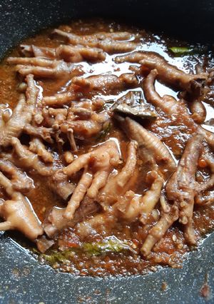 Foto resep Ceker bumbu rujak, pedas, manis, asam