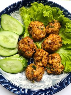 รูปของ ลาบอกไก่ทอด ใช้หม้อทอดไร้น้ำมัน