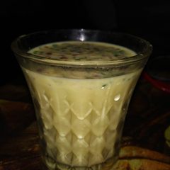 A picture of Kesar badam pista milk.